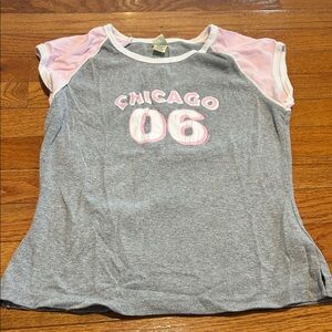 Kavio Gray and Pink Short Sleeve Tee